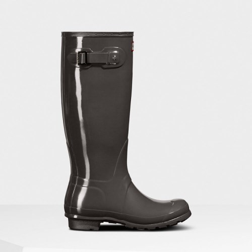 Hunter Original Gloss Tall Rain Boots For Womens - NZ N1547